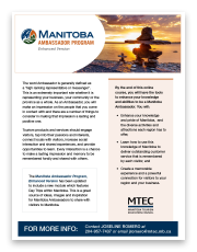 Manitoba Ambassador program flyer